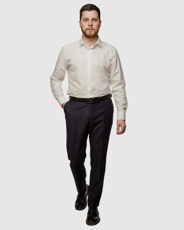 Классические костюмные брюки Нил, с мелким, структурным рисунком