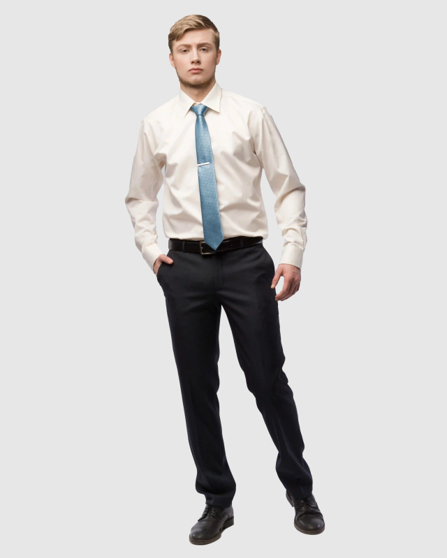 Классические костюмные брюки Дектор 2 из ткани с структурным рисунком