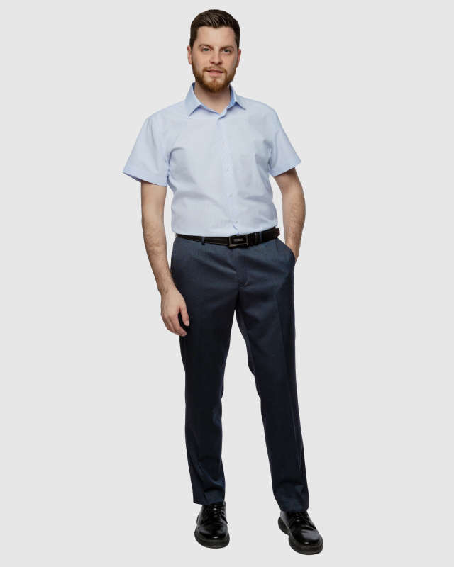 Классические брюки Джон, с мелким структурным рисунком