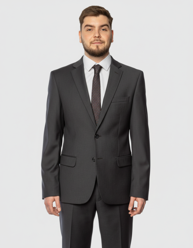 Классический темно-серый пиджак Джейк