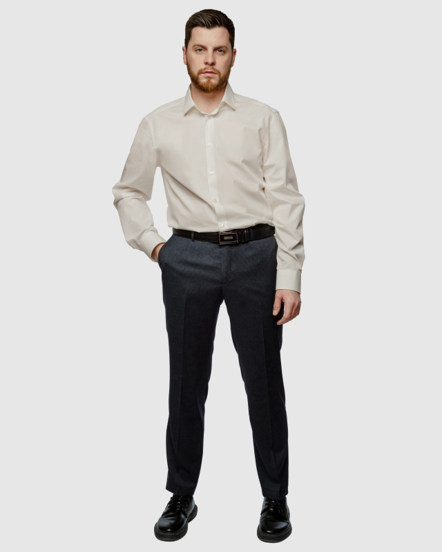 Классические брюки Ричард, с деликатным рисунком пье-де-пуль